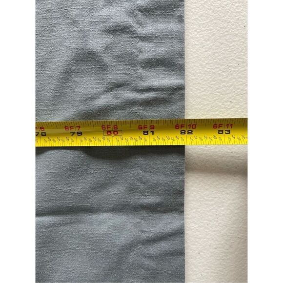 Gray Room Window Cotton Lined Relaxed Light Filtering Blackout Curtains Drapes L - Picture 4 of 7